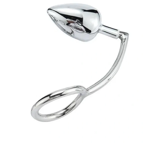 Anal Hooks Cock 4663 Set Hook with Steel Ring Stainless DiscreetChoice Anal 1007